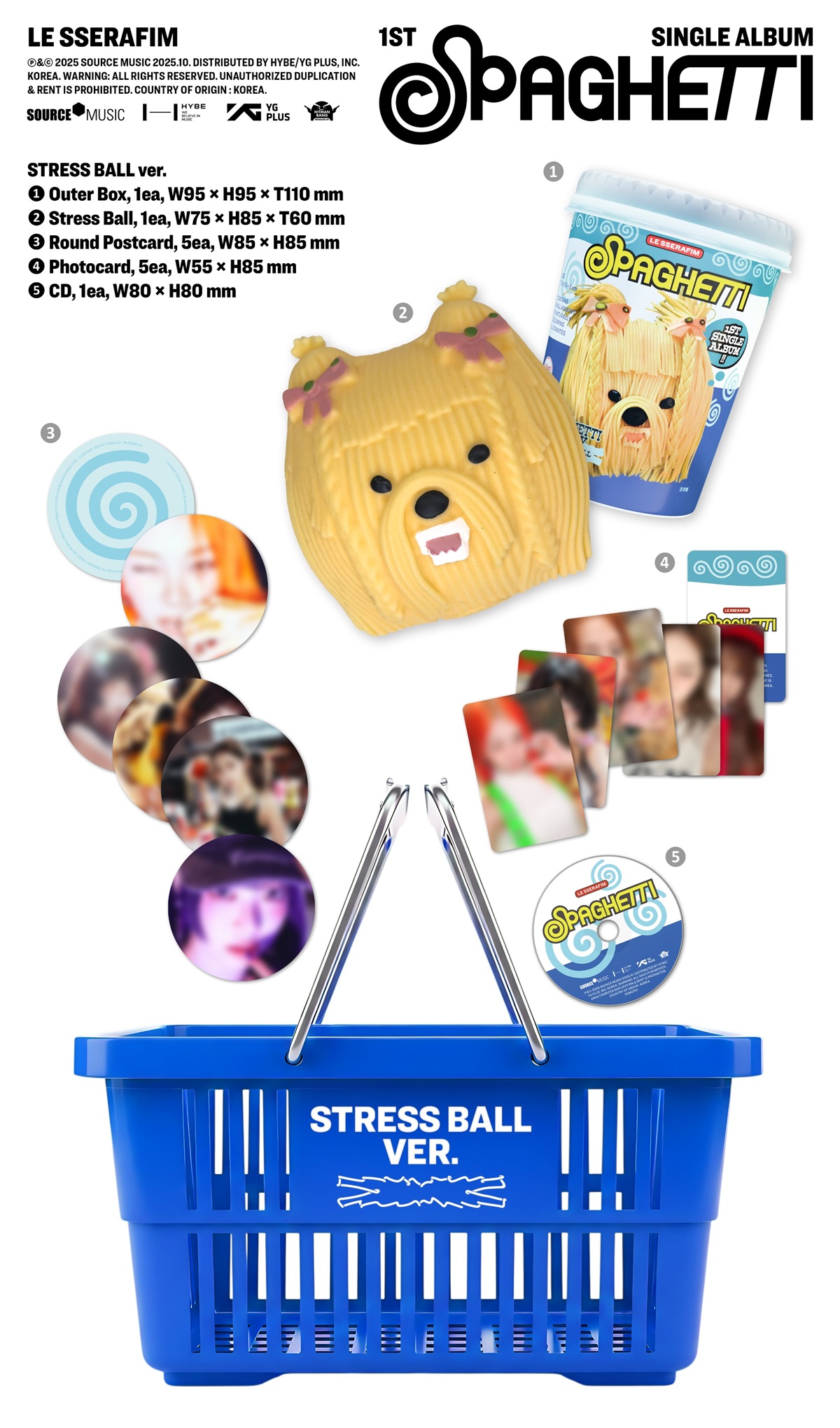 LE SSERAFIM – Spaghetti (Stress Ball Version) k-pop album