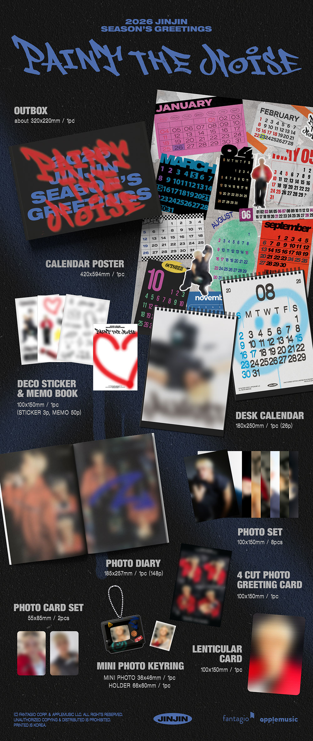 JINJIN [ASTRO] - PAINT THE NOISE - 2026 SEASON'S GREETINGS