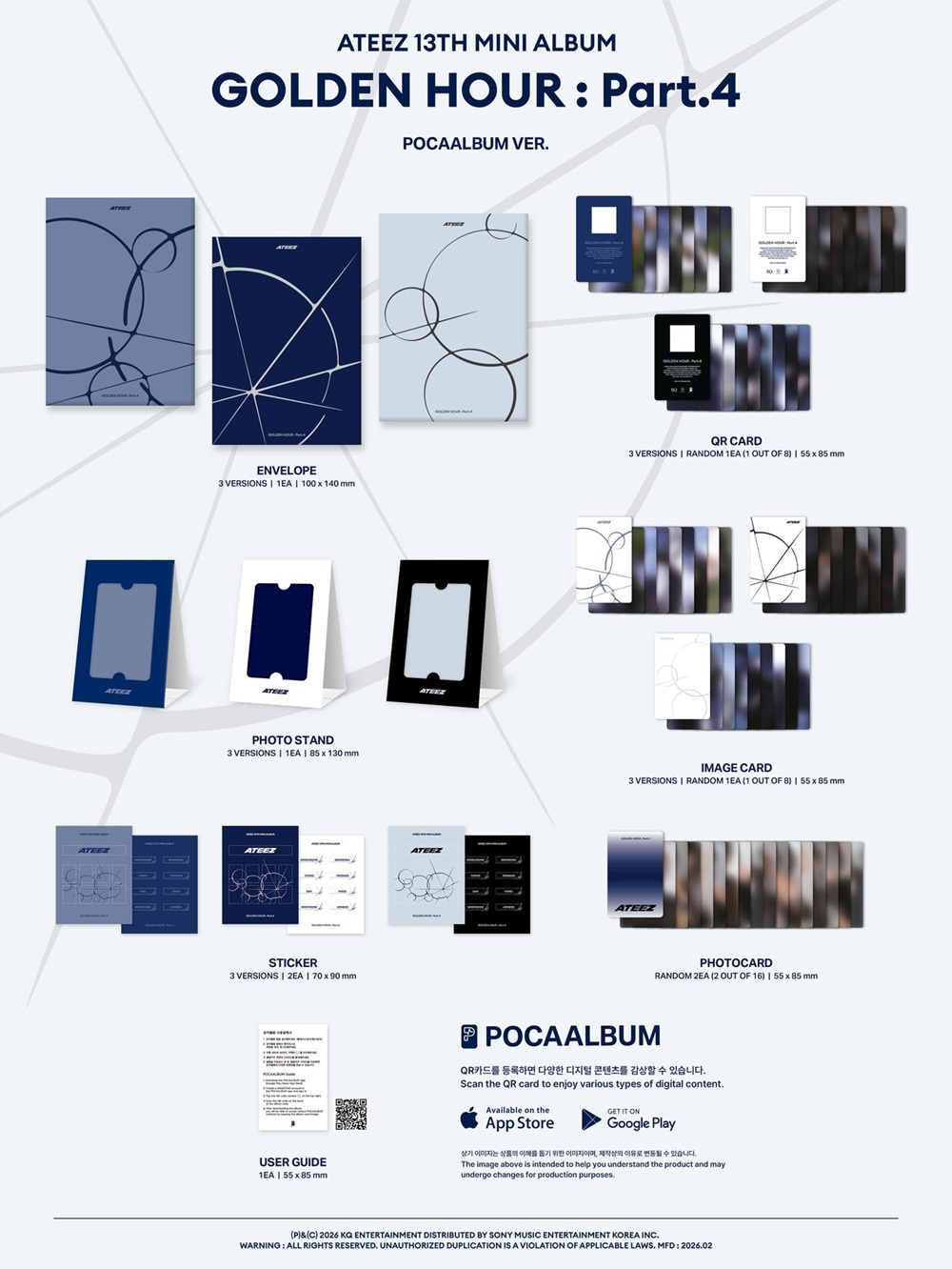 ATEEZ - GOLDEN HOUR: PART. 4 - POCAALBUM VER. (+MAKESTAR SPECIAL