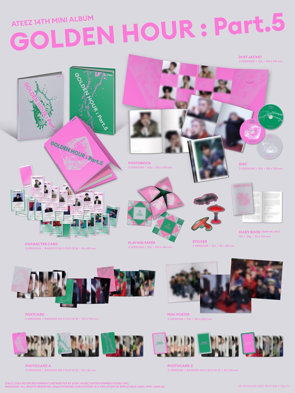 ATEEZ - GOLDEN HOUR: PART. 5 - Z VER. (+YES24 SPECIAL GIFT) / Preorder