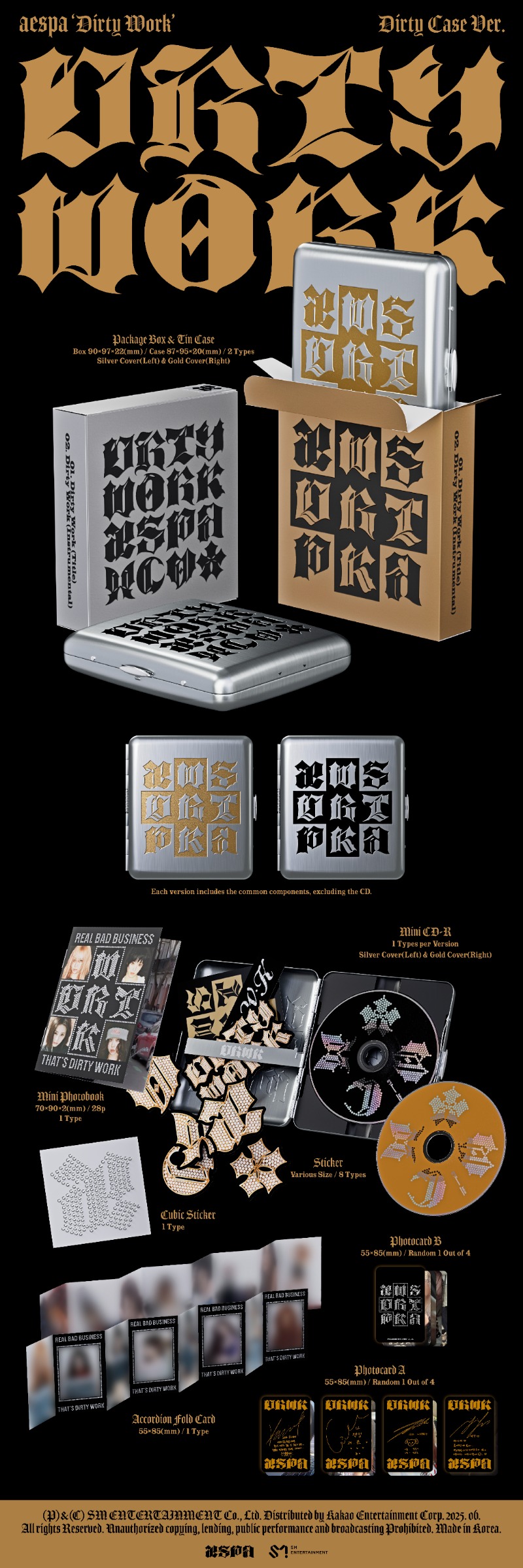 AESPA - DIRTY WORK - DIRTY CASE VER.